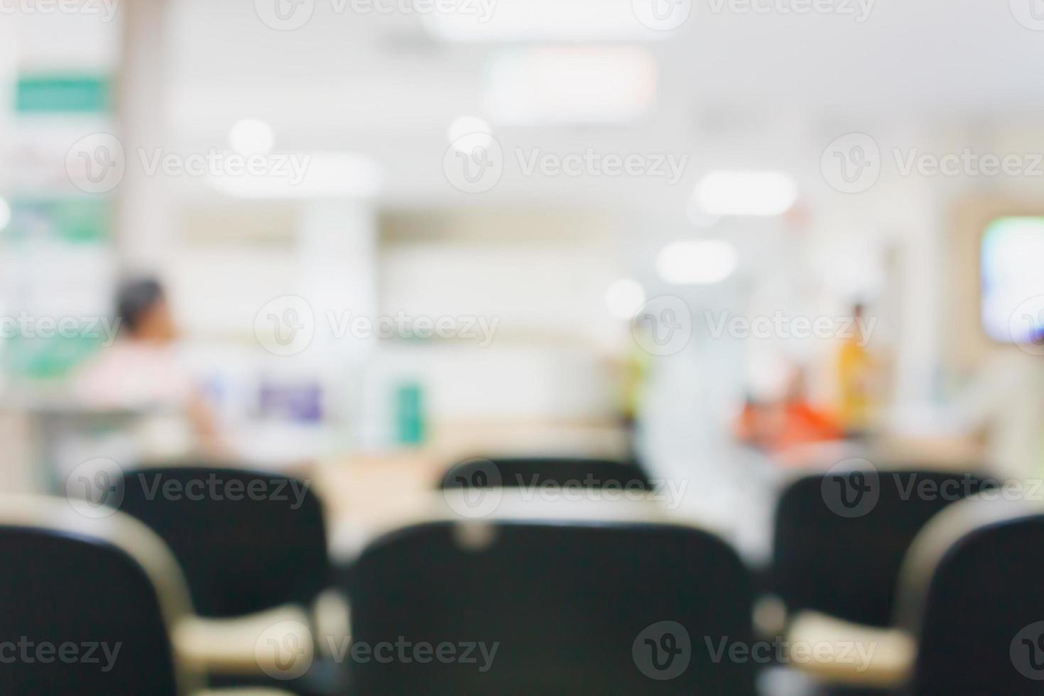 abstraktes Krankenhaus verschwommenen Hintergrund foto