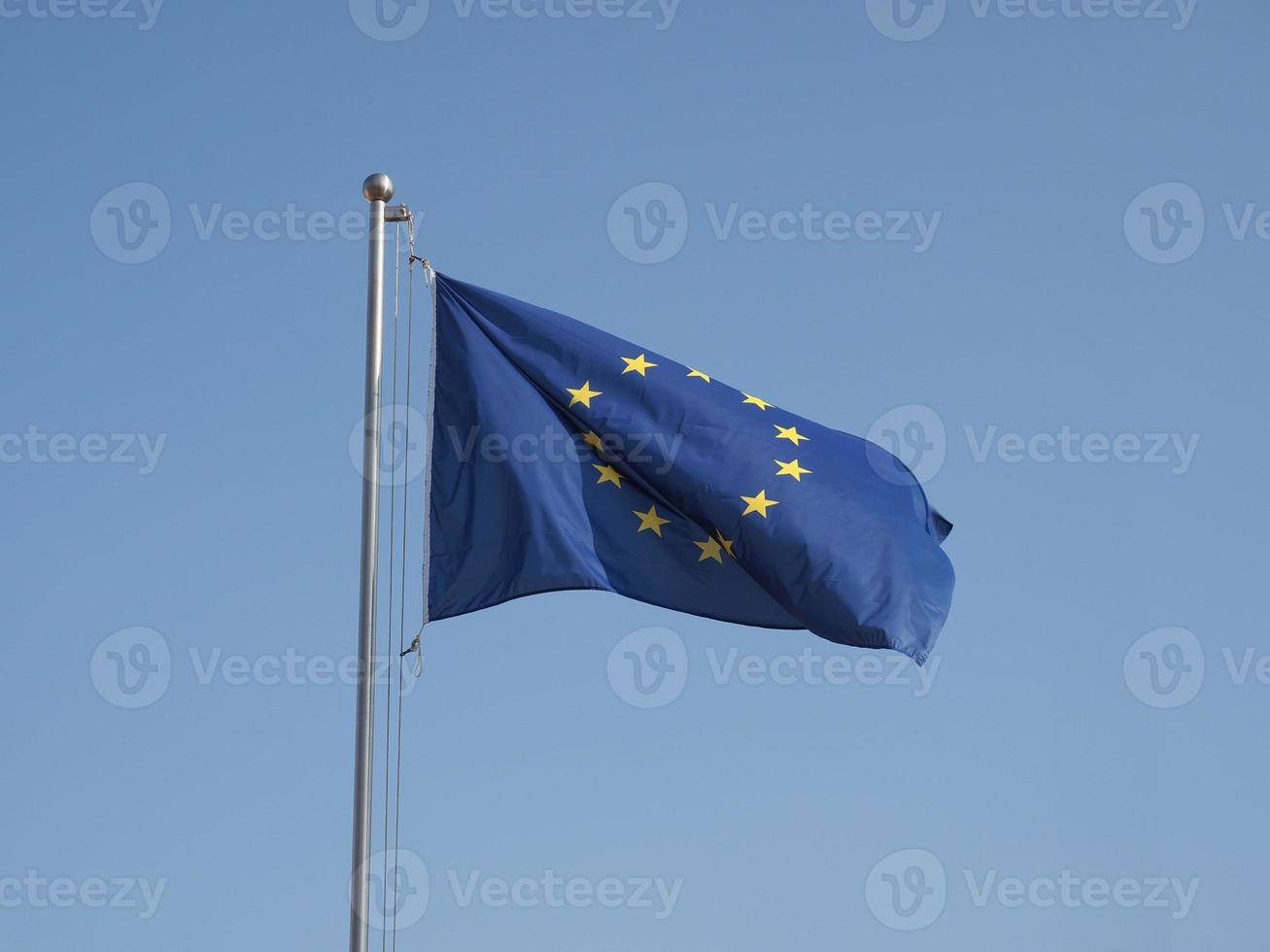 Flagge der Europäischen Union foto