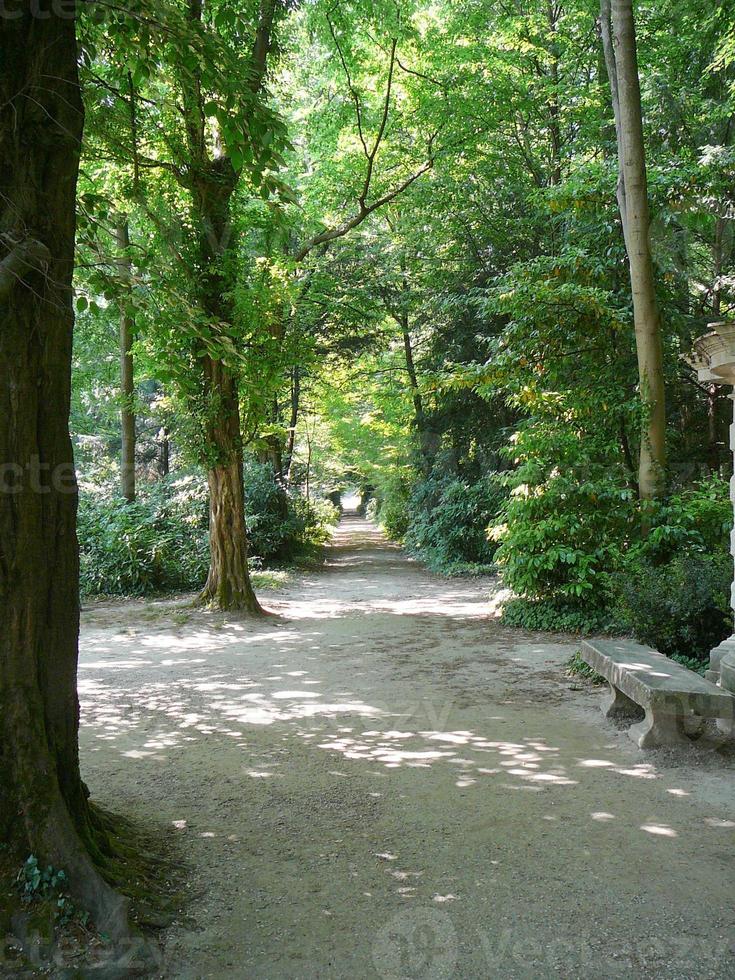 Garten der antiken Villa Pisani in Padua Padova in Venetien, Norden foto