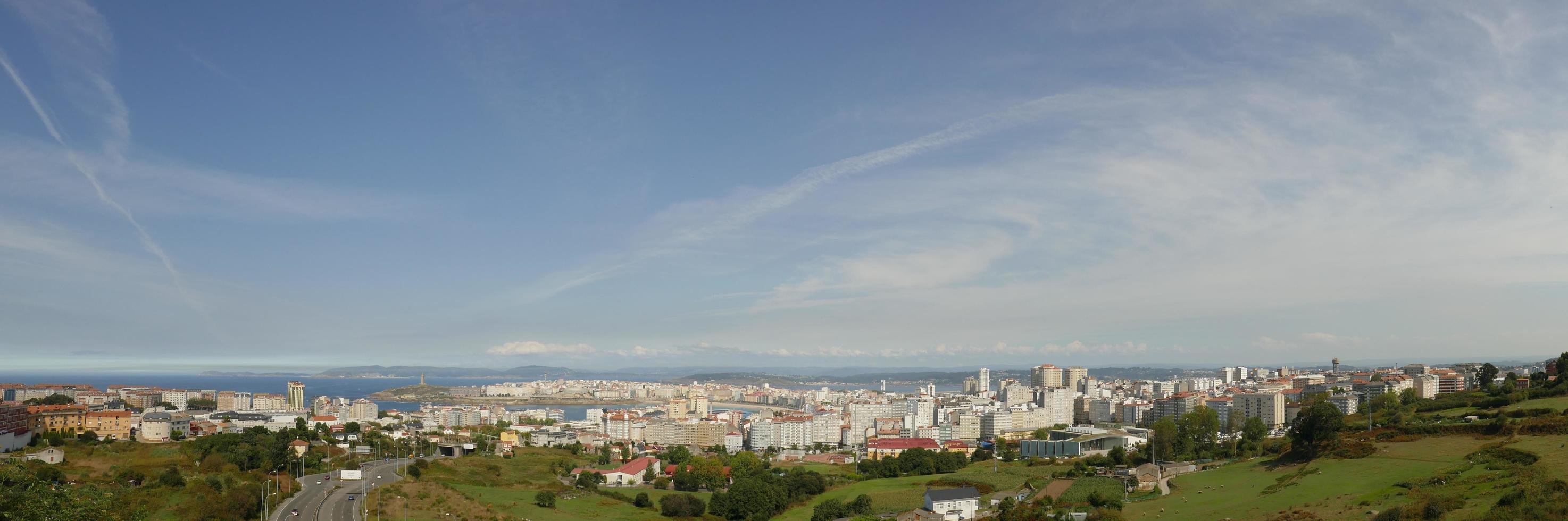 Panoramablick auf eine Corunha foto