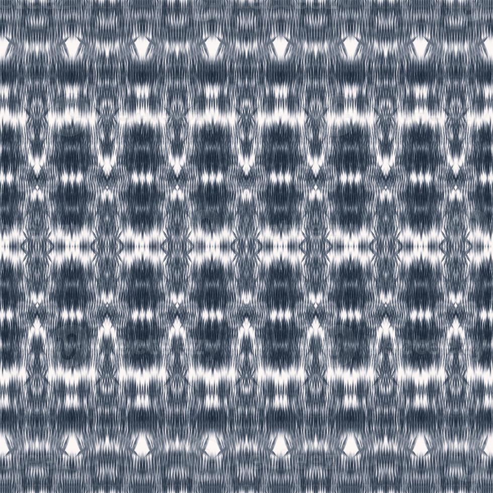 ethnische stammesform blaue farbe. Batik, Ikat, Shibori Tie Dye Stil nahtlose Hintergrundmuster. Verwendung für Stoffe, Textilien, Innendekorationselemente, Polster, Verpackungen. foto