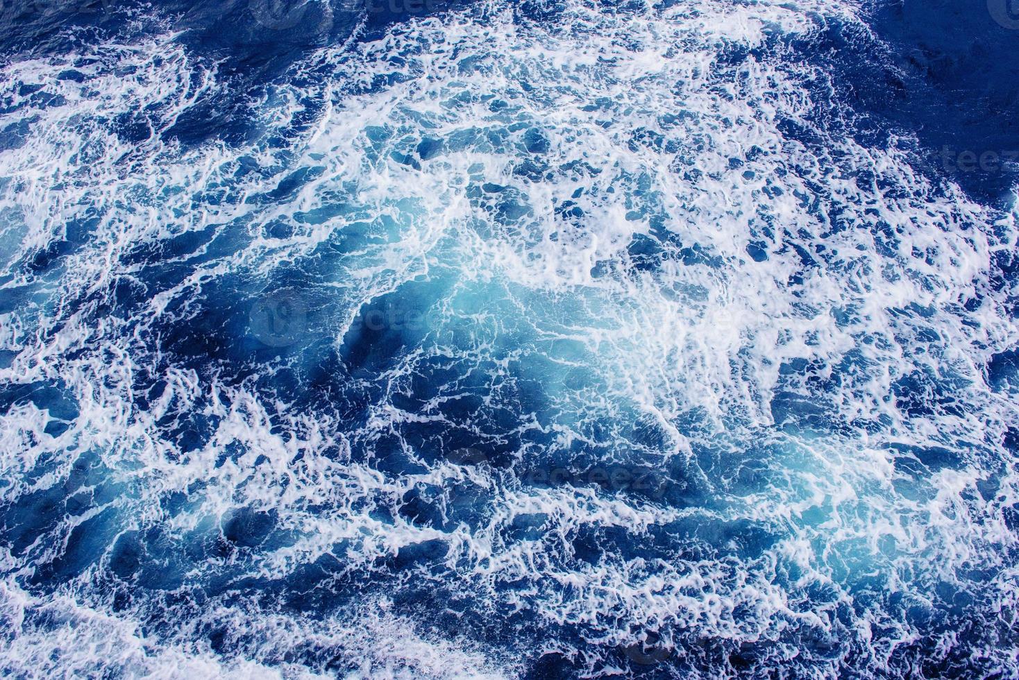 Hintergrund blaue Wellen des Meeres foto