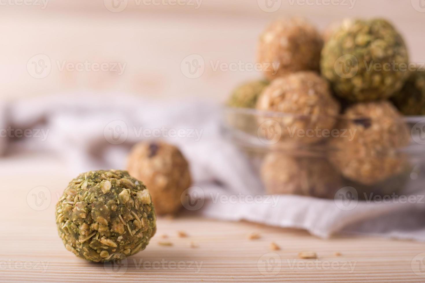 Rosinen Mandel Honig Bliss Energy Raw Balls foto