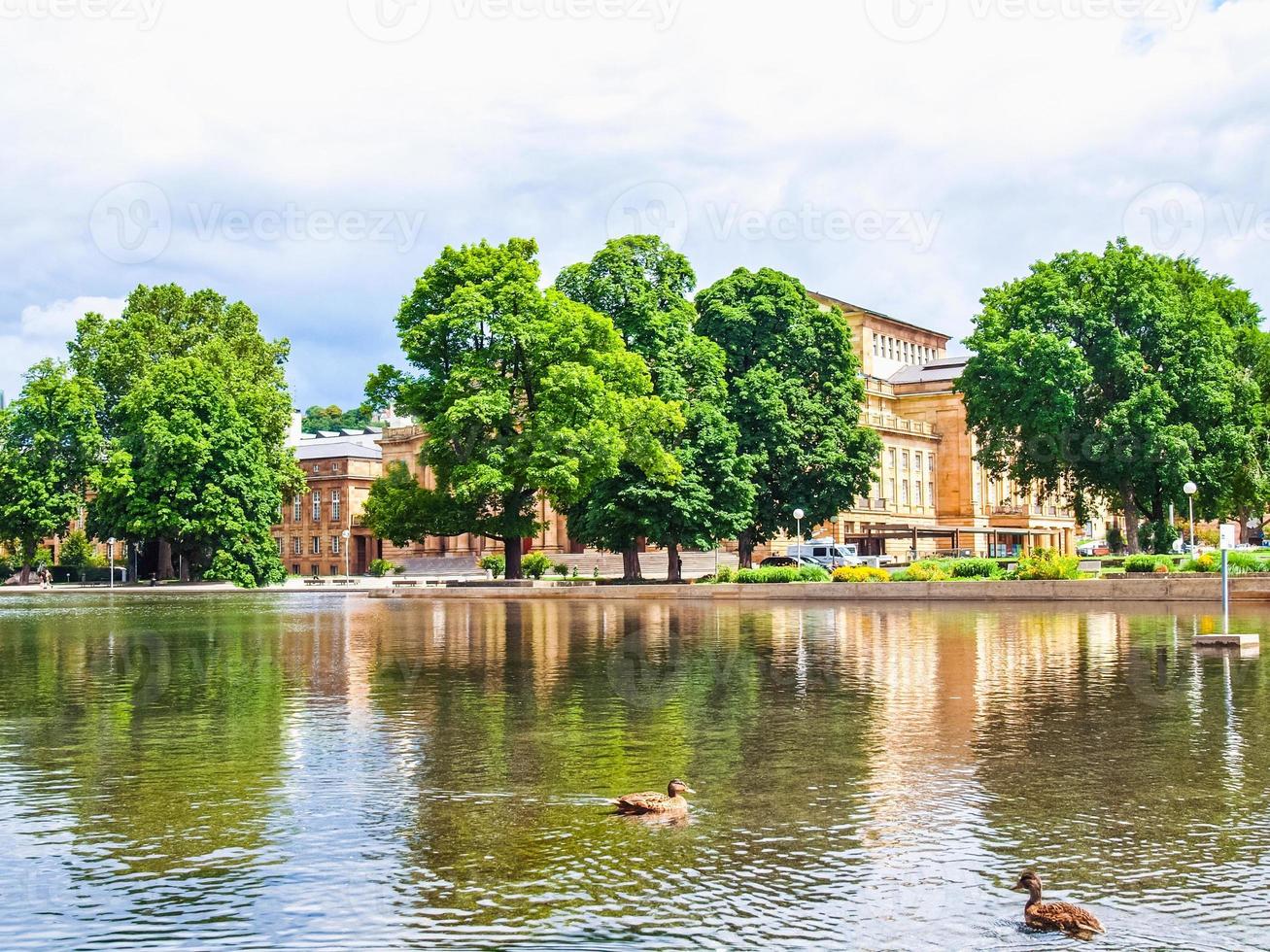 HDR-Gärten in Stuttgart Deutschland foto