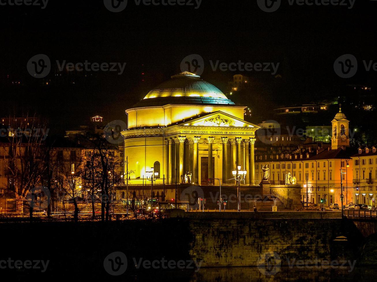 hdr gran madre kirche, turin foto