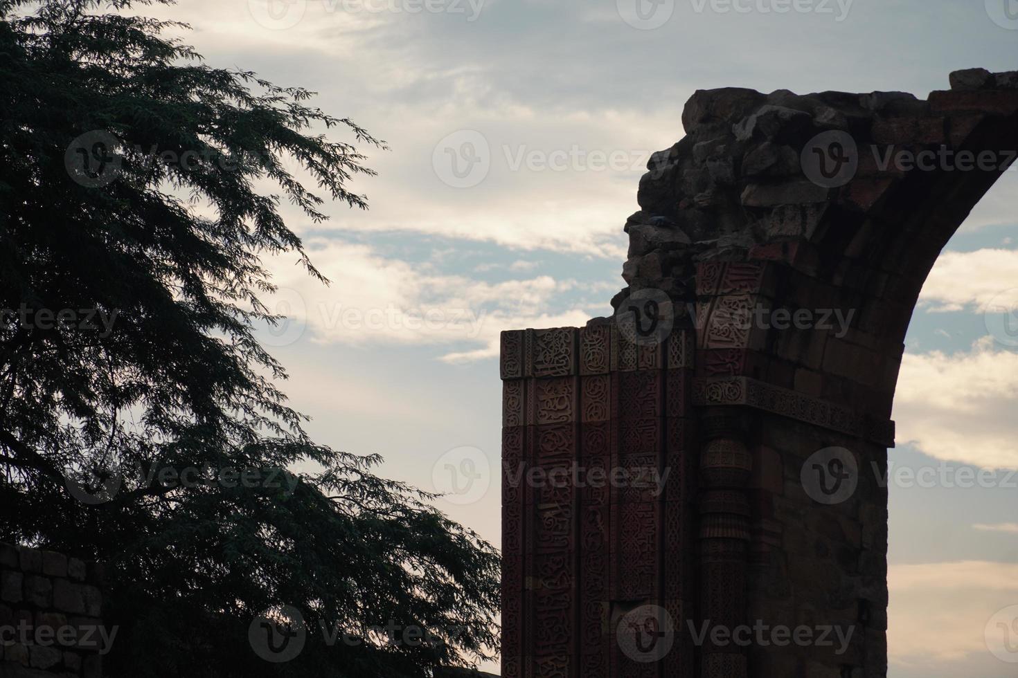 indisches historisches altes Strukturbild im Freien foto