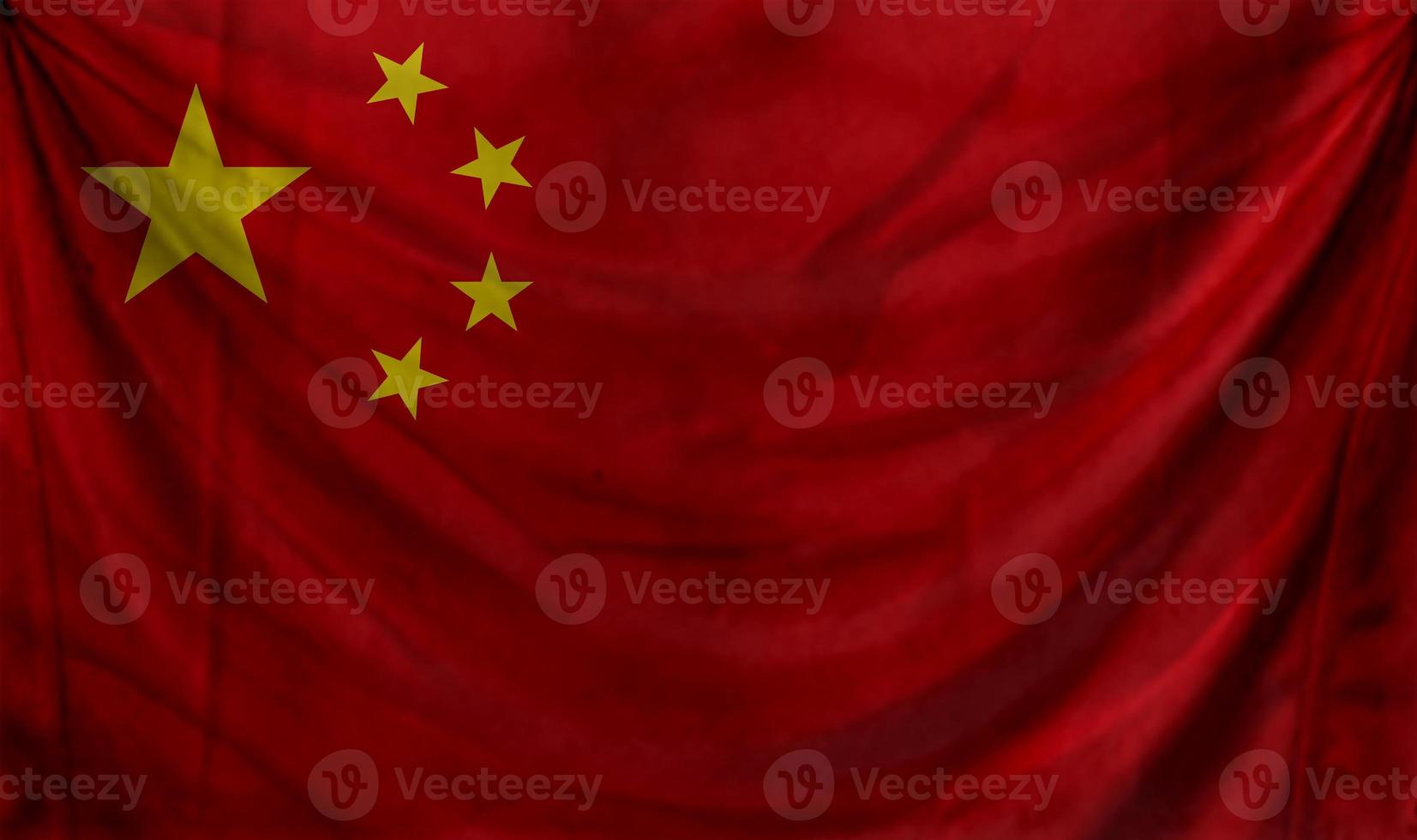 China-Flagge weht. hintergrund für patriotisches und nationales design foto