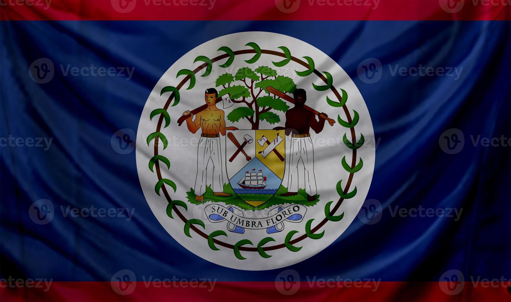 Belize-Flagge weht. hintergrund für patriotisches und nationales design foto
