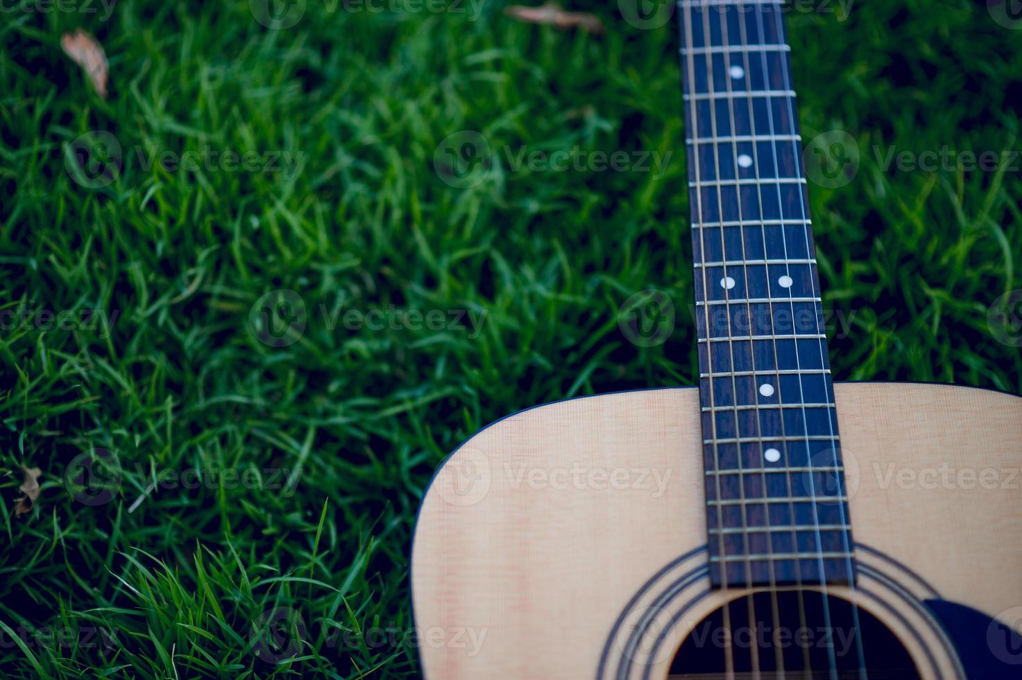 gitarreninstrument von professionellen gitarristen musikinstrumentenkonzept für unterhaltung foto