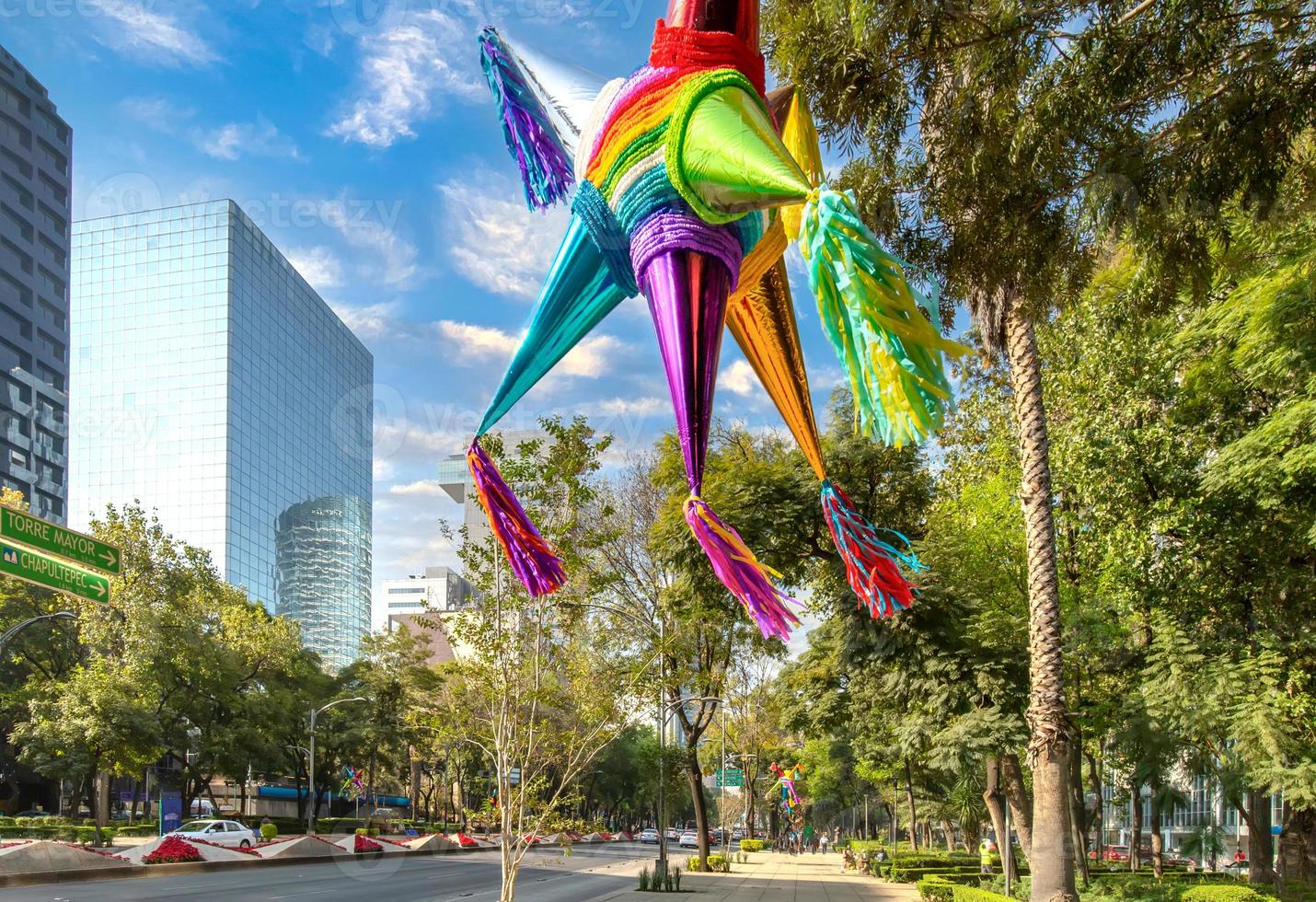 Finanzzentrum und Geschäftsviertel von Mexiko-Stadt in der Nähe des Paseo de Reforma foto