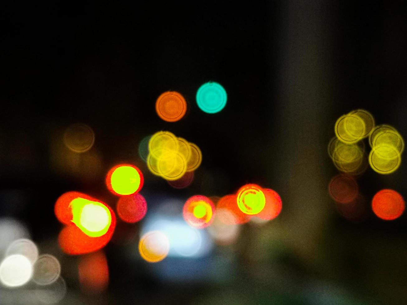 Licht von der Rückseite des Autos Bokeh foto