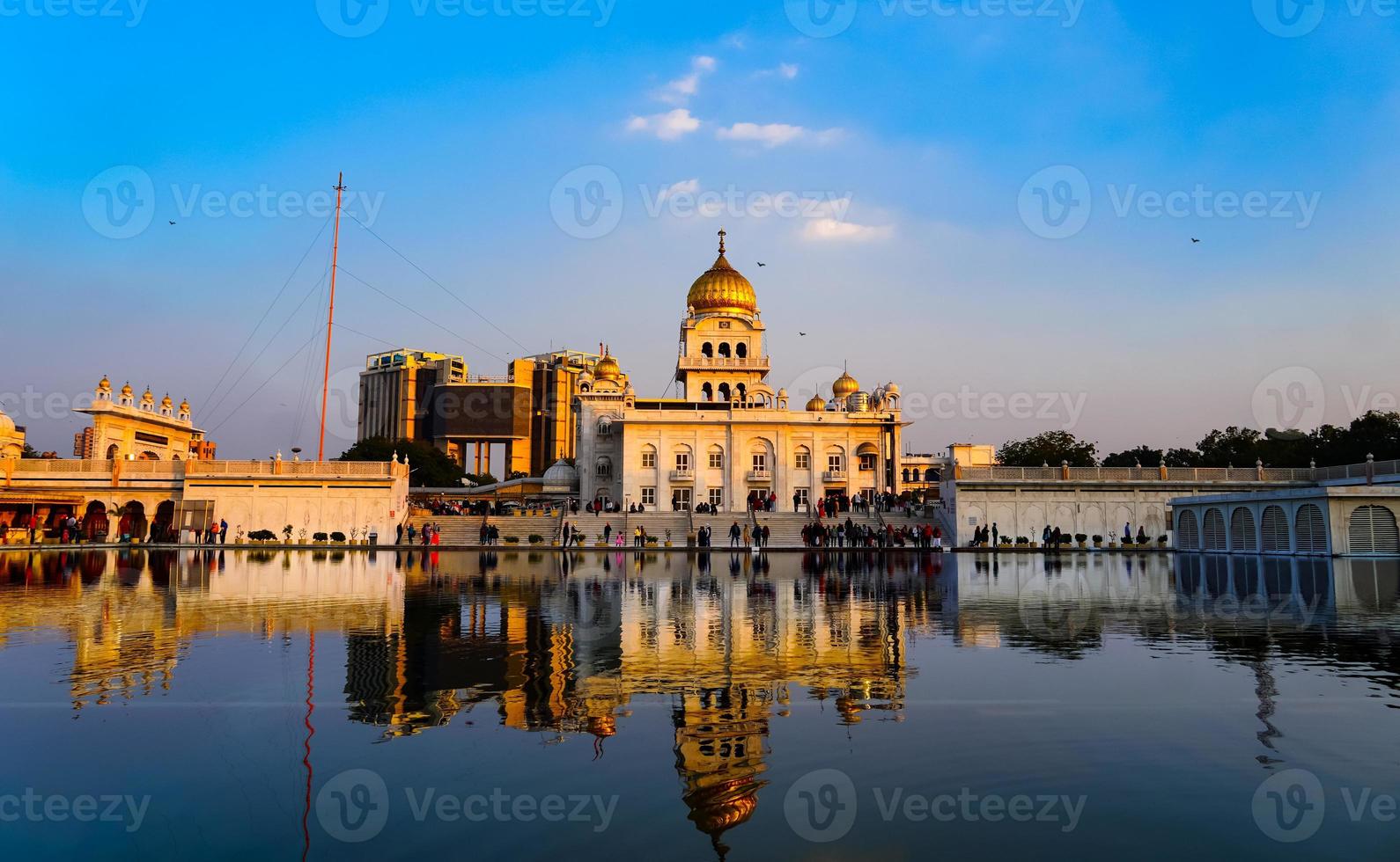 Bangla Sahib Gurudwara religiöser Ort für Sikhs foto