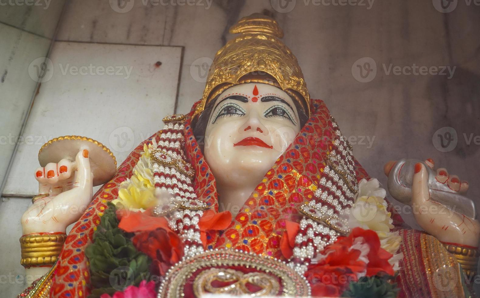 siddhidhatri, navratri mata-statue im mandir foto