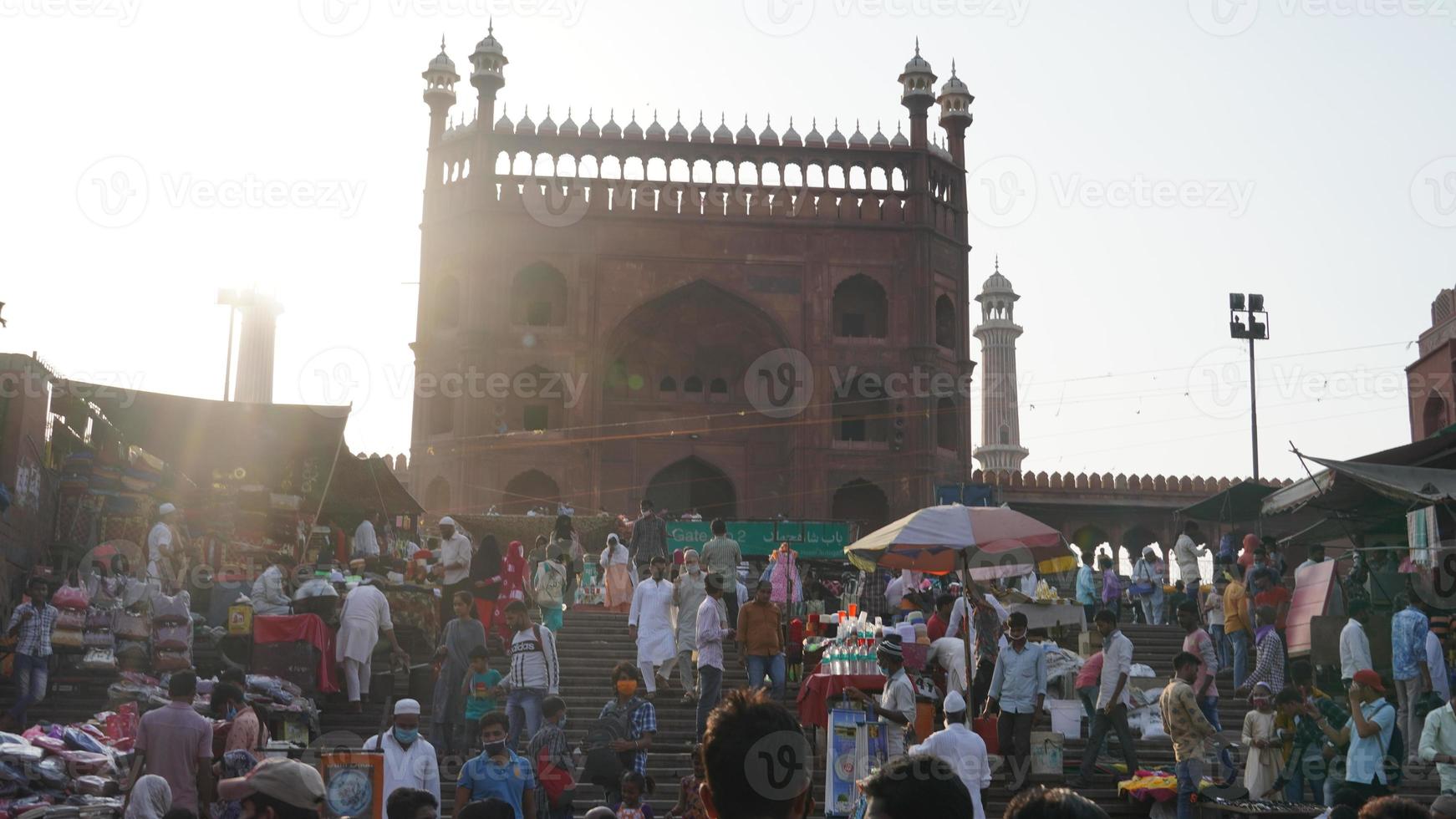 jama masjid, altes delhi, indien foto