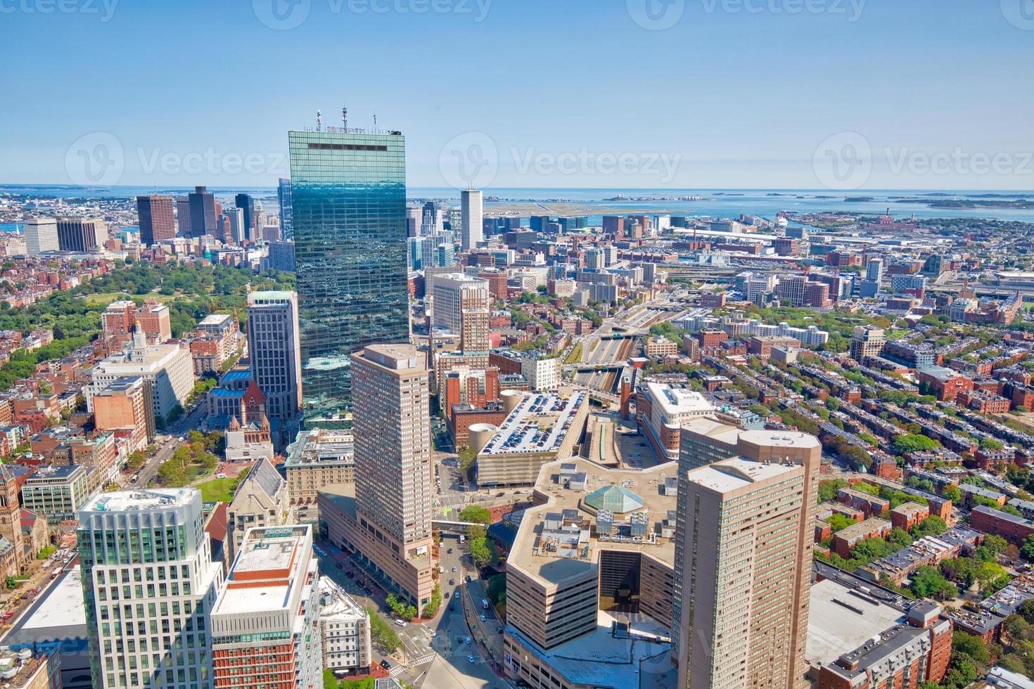 boston-panoramablick von einer turmaussichtsplattform foto