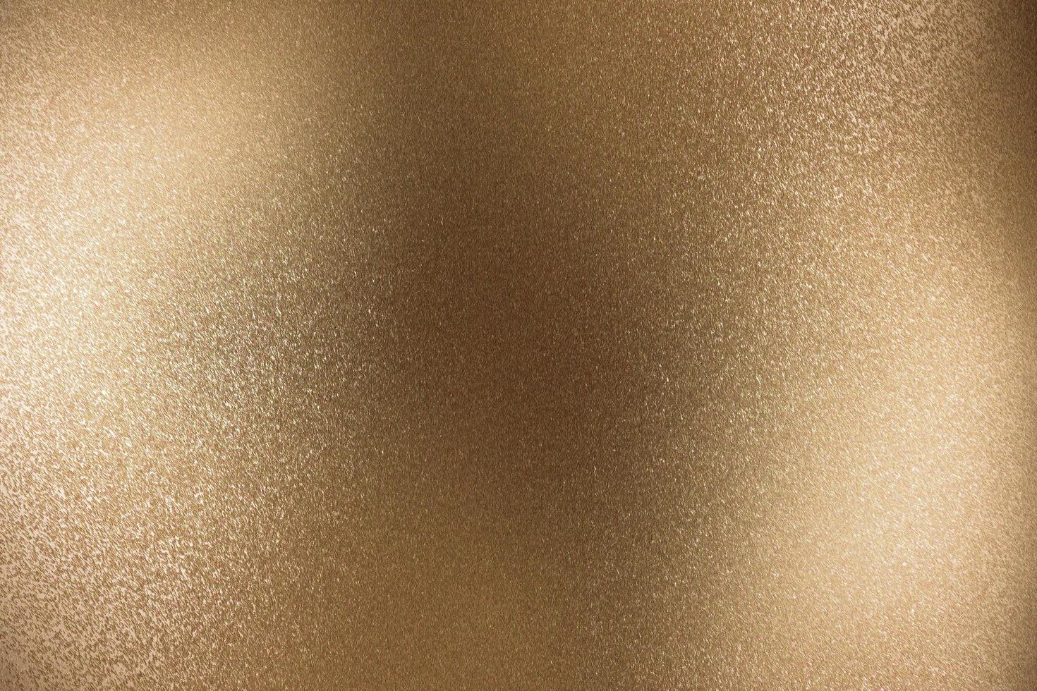 gebürstete Bronze-Metallfolienoberfläche, abstrakter Texturhintergrund foto