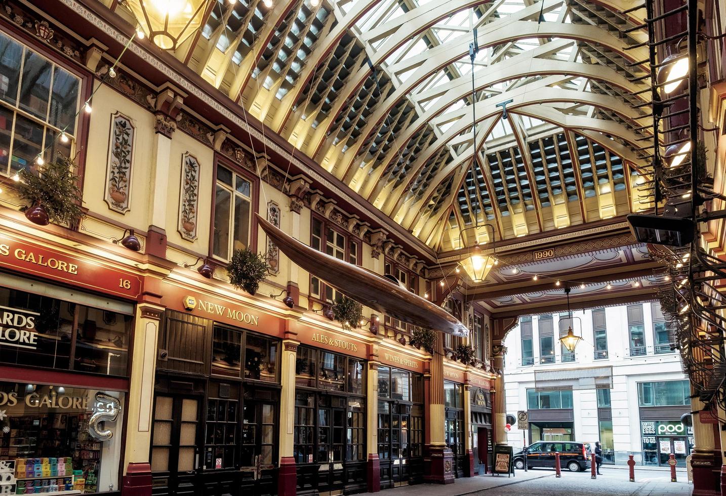 London, Großbritannien, 2015. Leadenhall Market an einem Sonntag foto