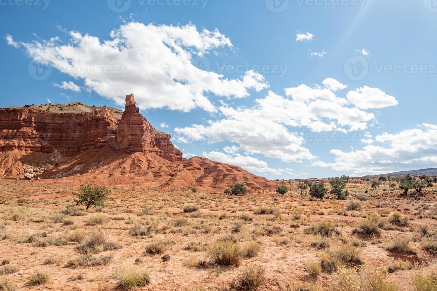 Capitol Reef National Park an einem sonnigen Tag im Bundesstaat Utah. foto