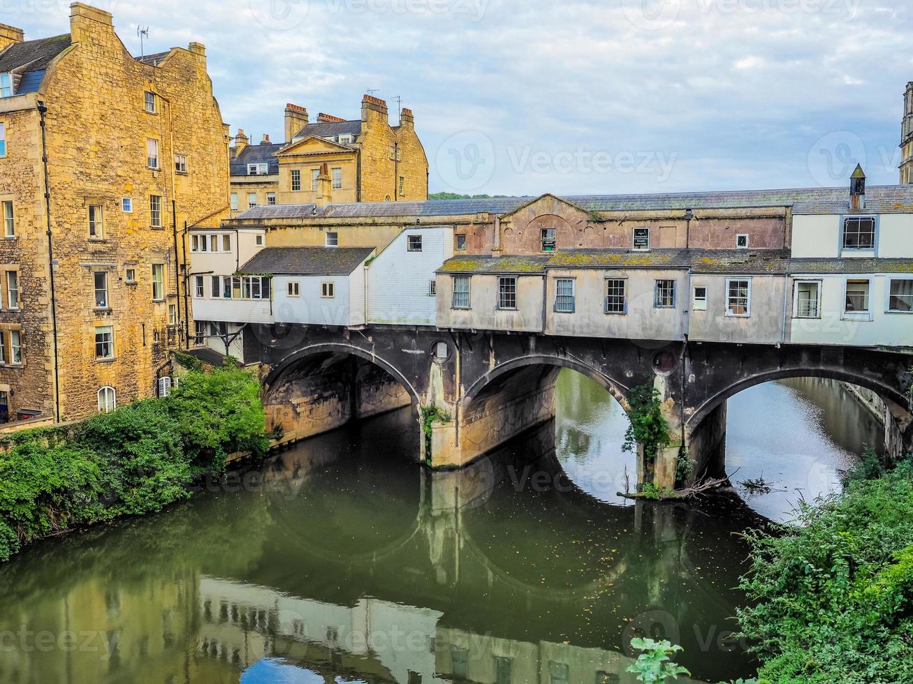 HDR Pulteney Bridge im Bad foto