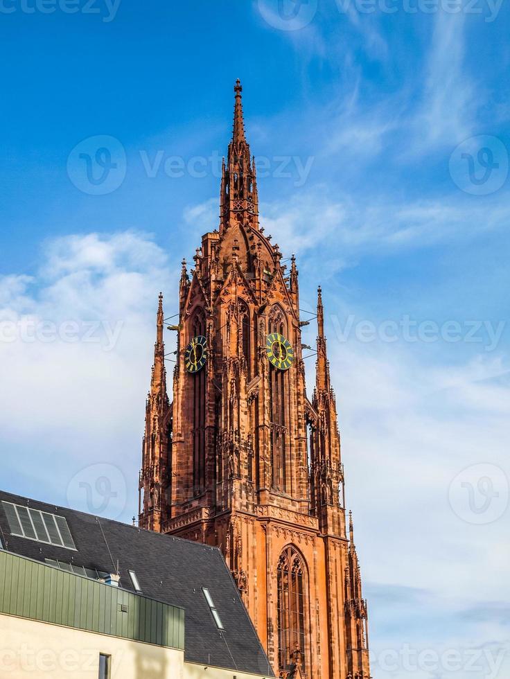 hdr frankfurter dom in frankfurt foto