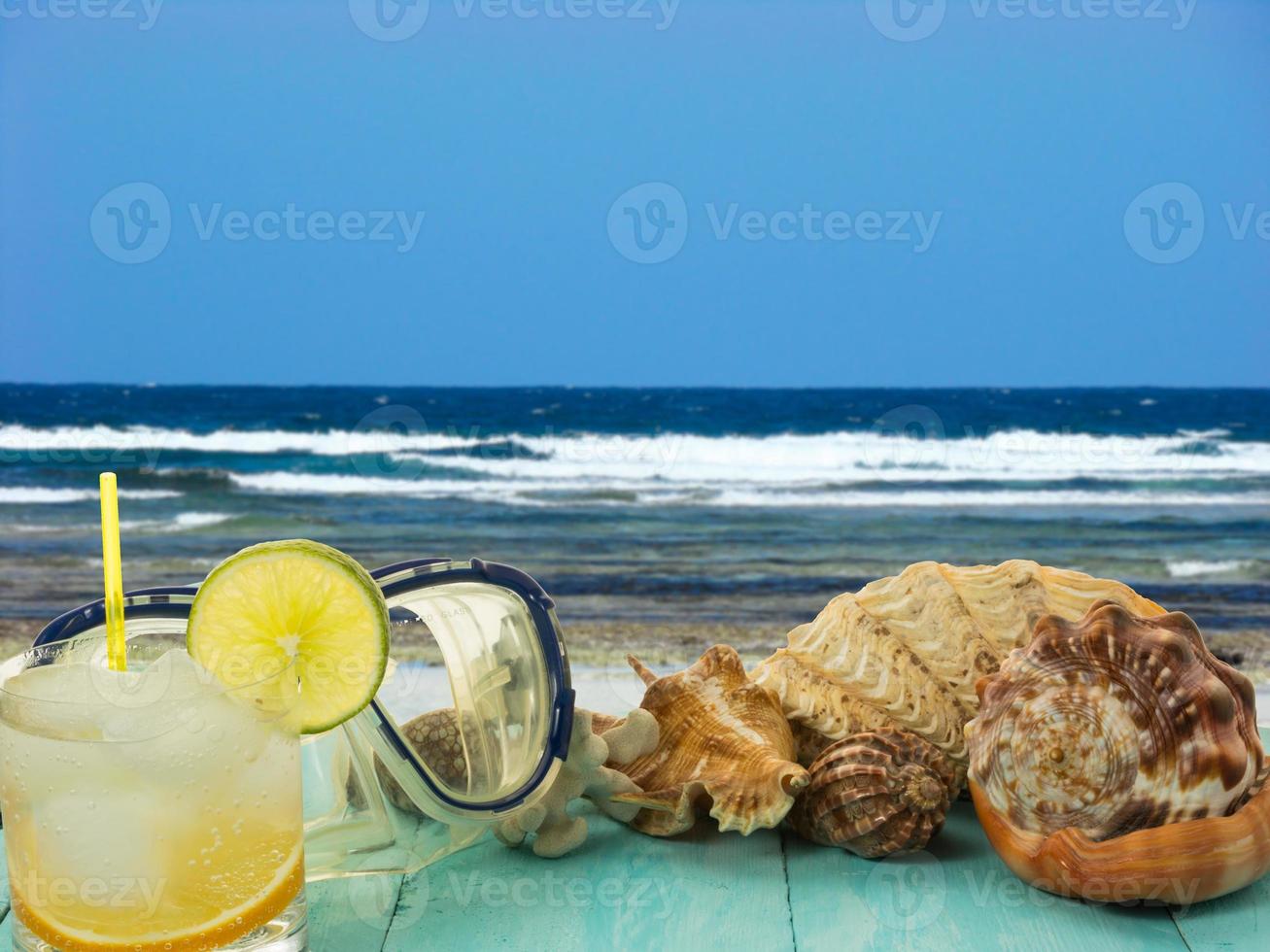 Muscheln und Strandcocktail foto