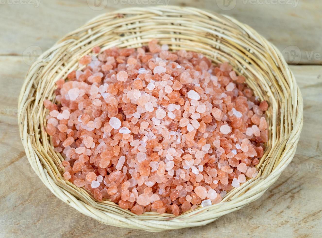 Himalaya-Salz Rosa Gewichtsverlust Diät gesund, Himalaya-Salz stammt aus dem Himalaya in Pakistan. es hat eine rosa Farbe, weil es Eisenoxid enthält. foto