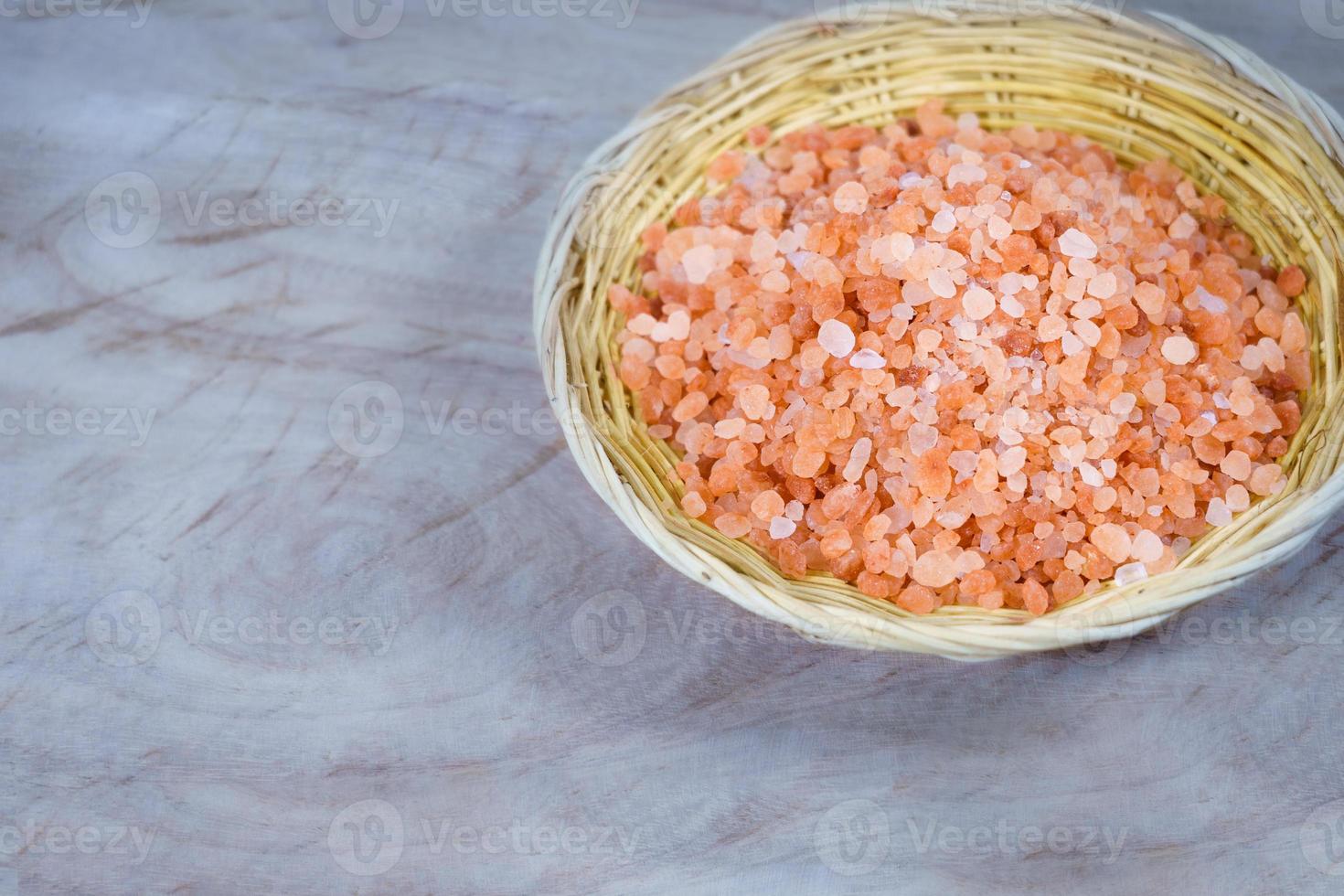 Himalaya-Salz Rosa Gewichtsverlust Diät gesund, Himalaya-Salz stammt aus dem Himalaya in Pakistan. es hat eine rosa Farbe, weil es Eisenoxid enthält. foto