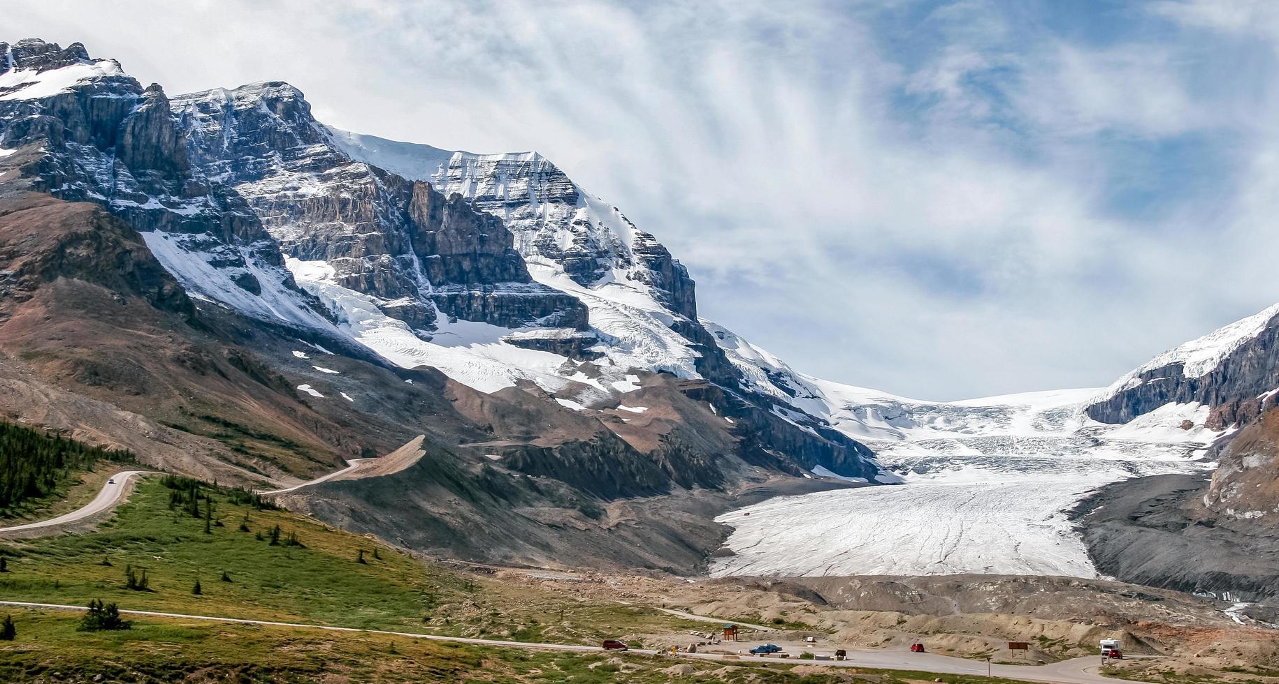 Athabasca-Gletscher im Jasper-Nationalpark Alberta foto