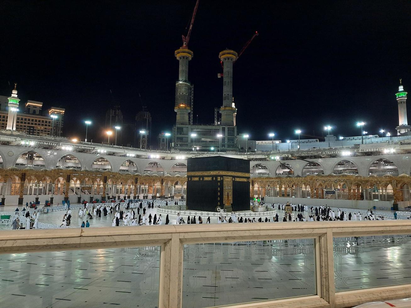 mekka, saudi-arabien - schöne nacht der masjid al haram, mekka foto