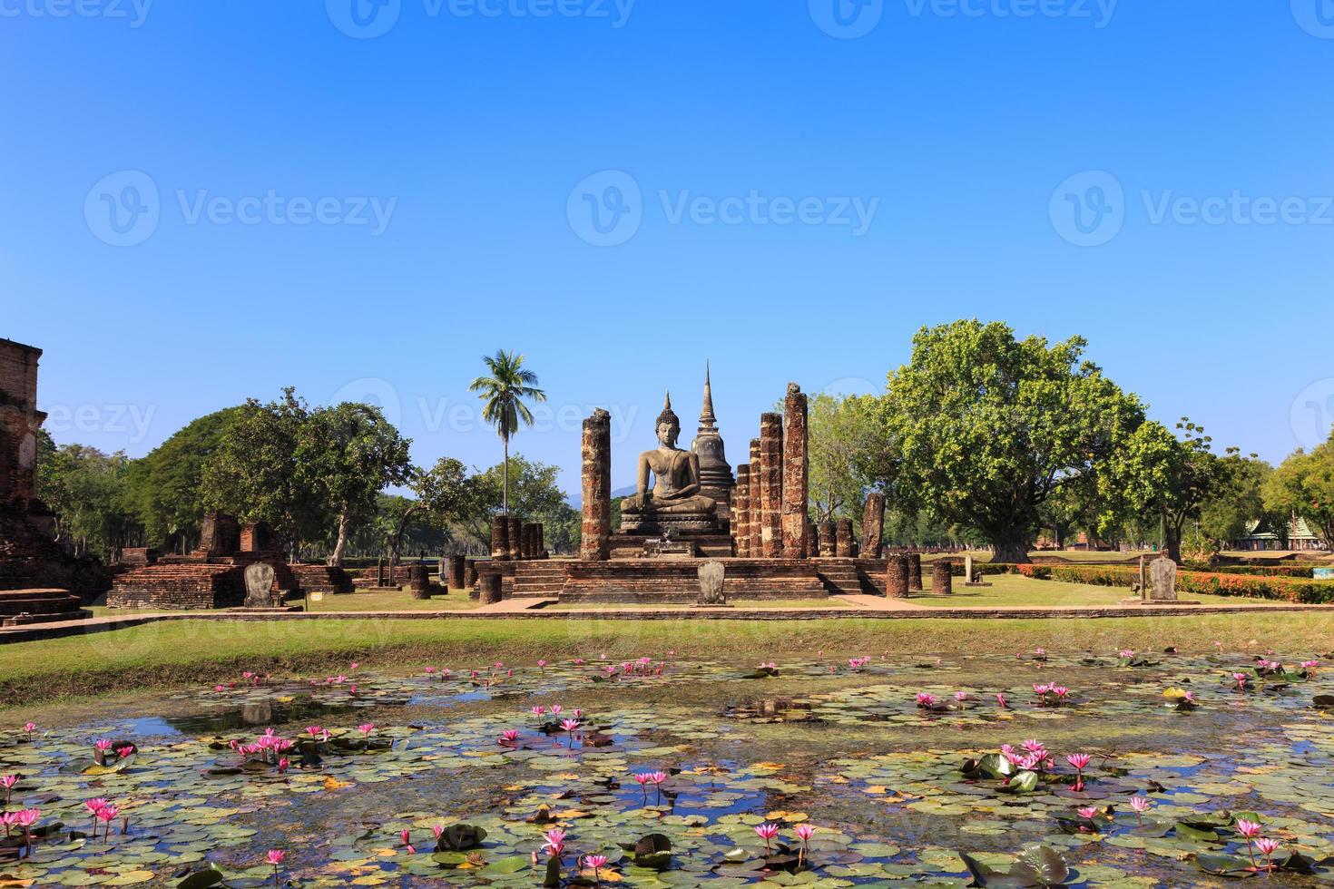 Hauptkapelle im Wat Maha That, Shukhothai Historical Park, Thailand foto