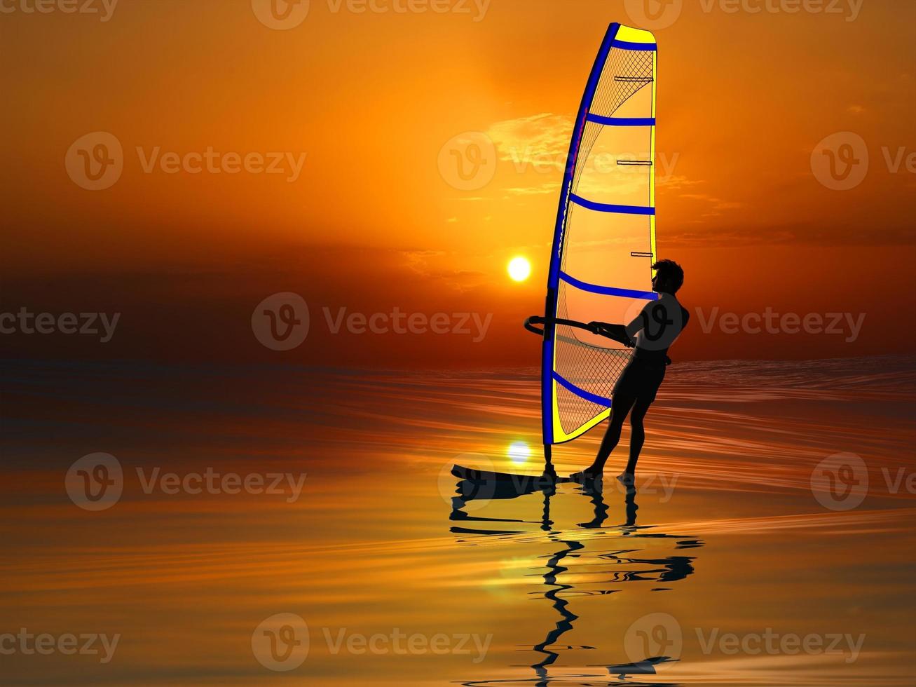 Sonnenuntergang Surfer foto