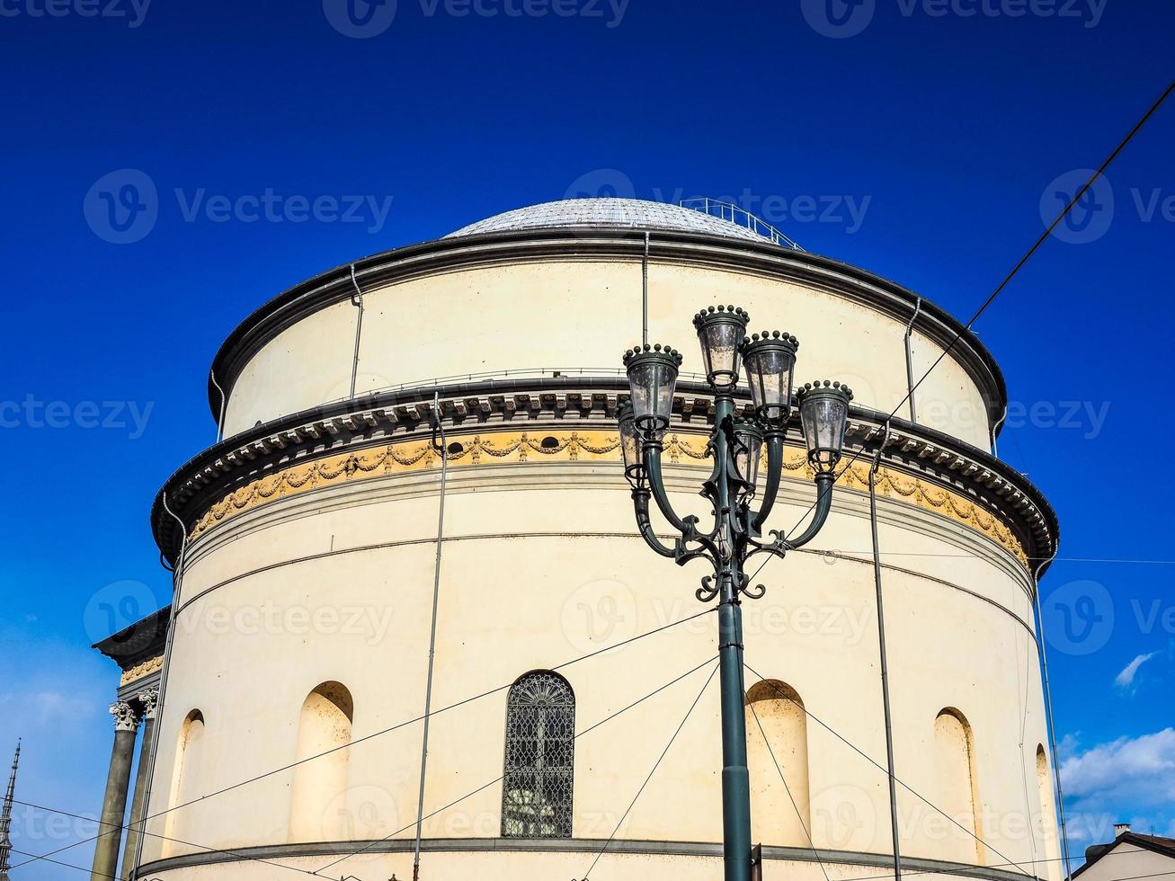 hdr gran madre kirche in turin foto