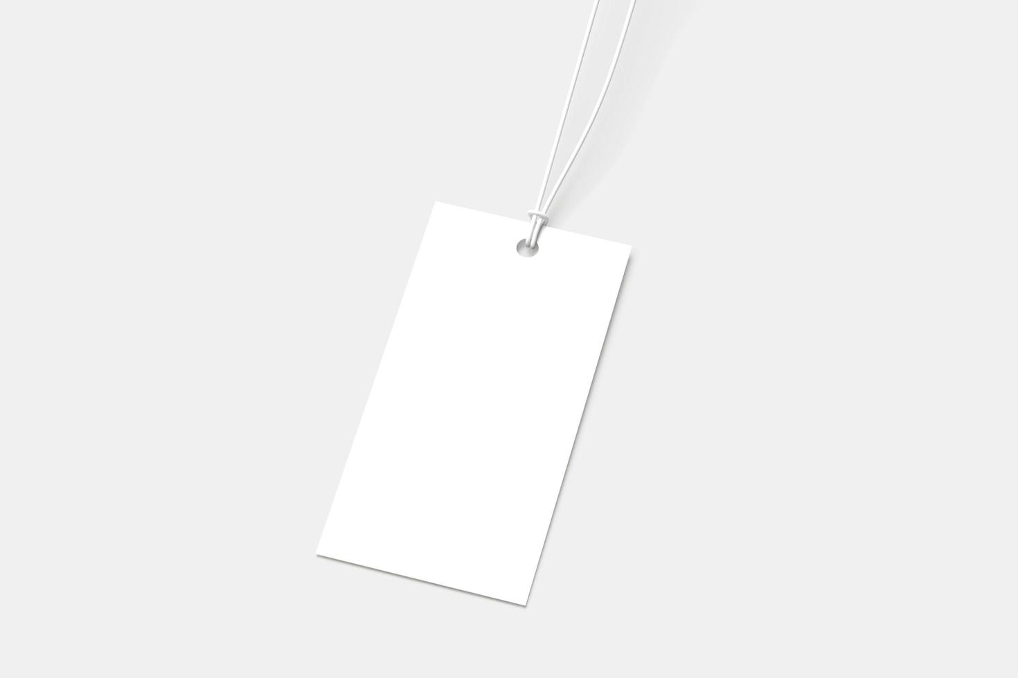 Label-Tag leere Mockups foto