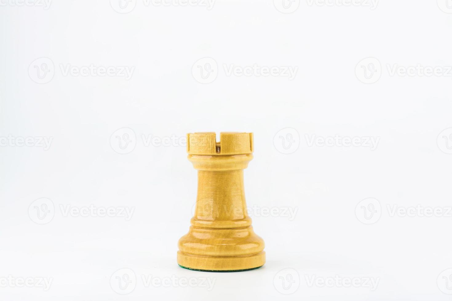 Schachfigur auf weißem Hintergrund foto