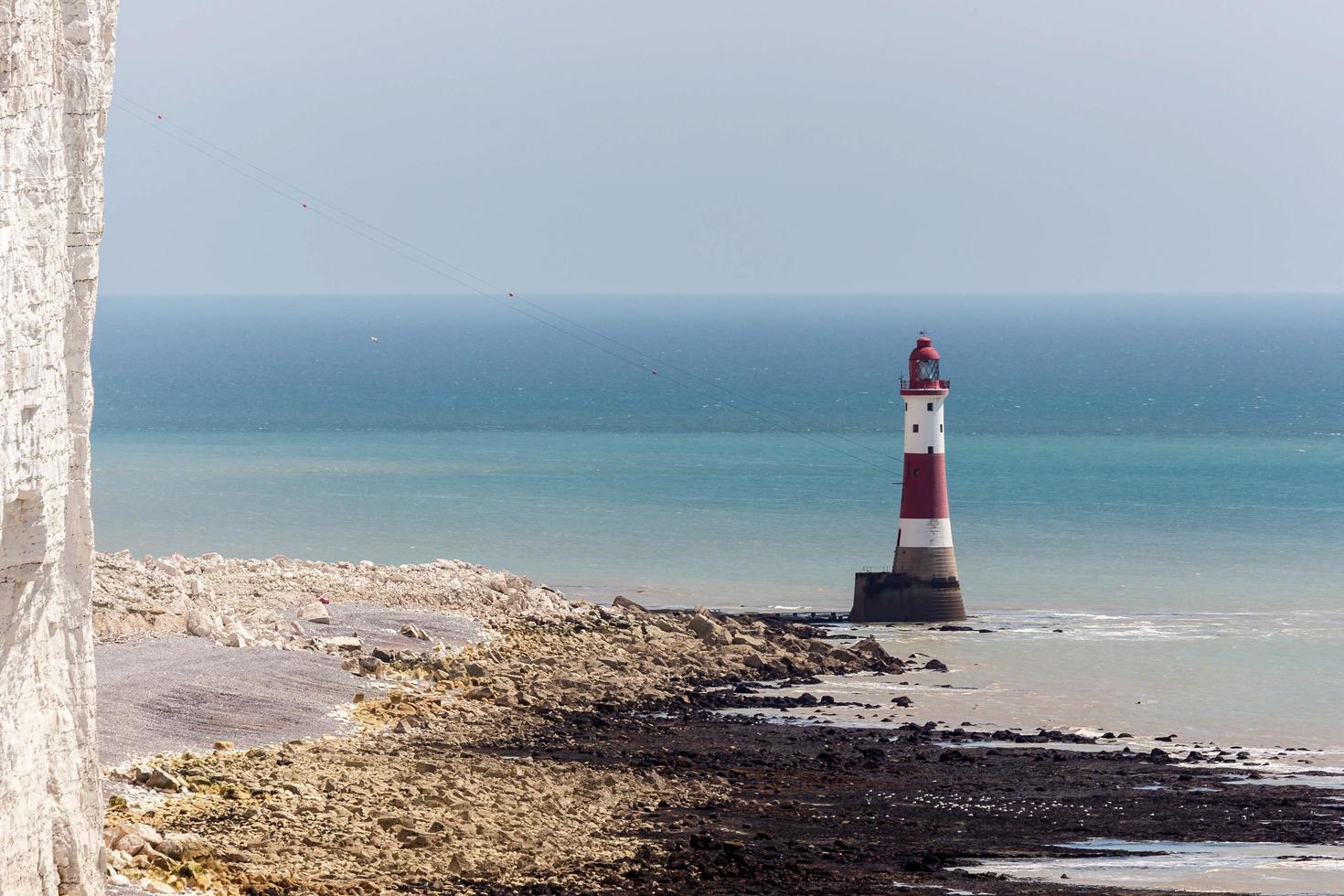 Beachy Head, Sussex, Großbritannien, 2011. Der Leuchtturm foto