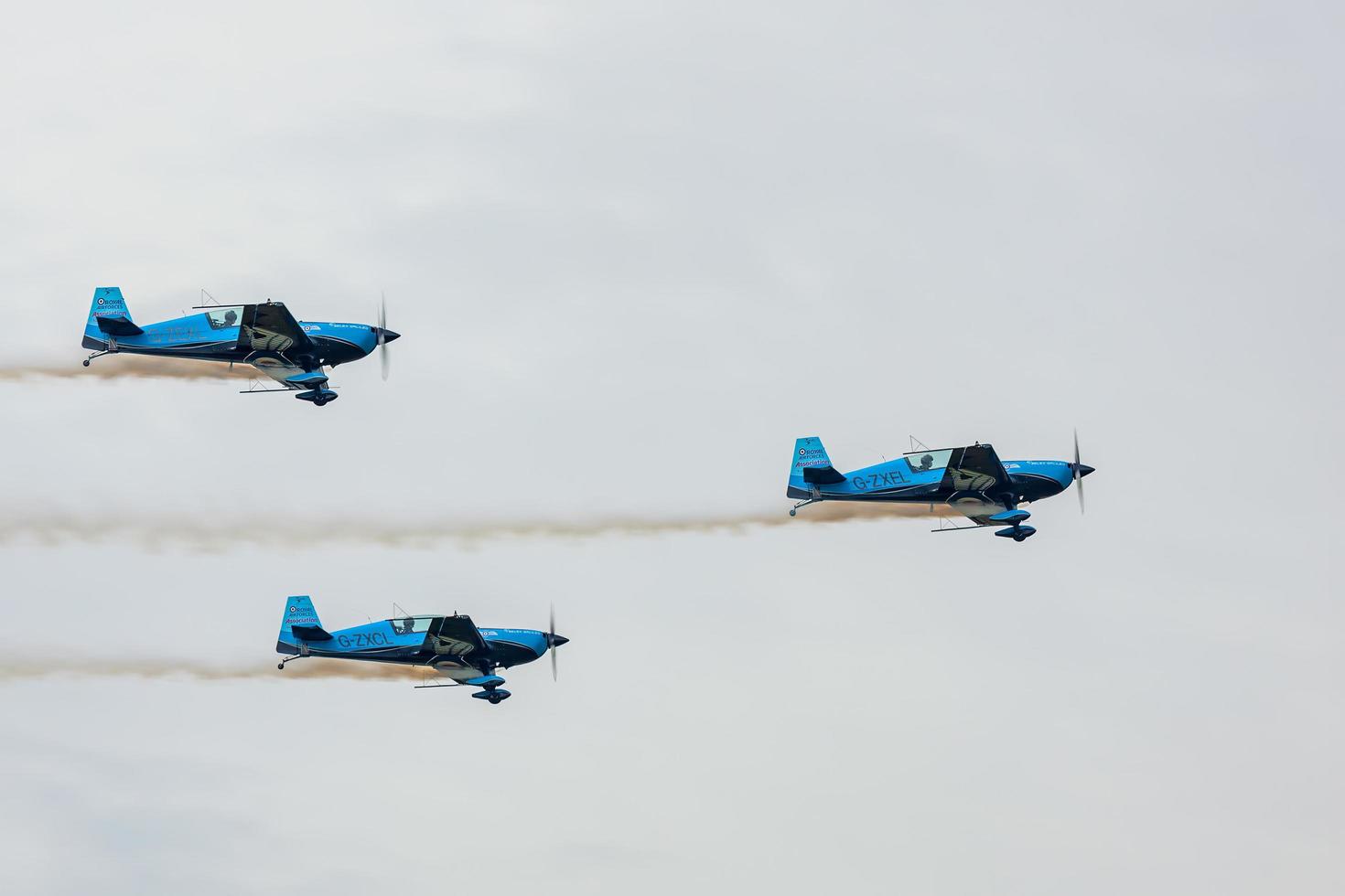 Shoreham auf dem Seeweg, West Sussex, Großbritannien, 2011. Raf Blades Flying Team foto