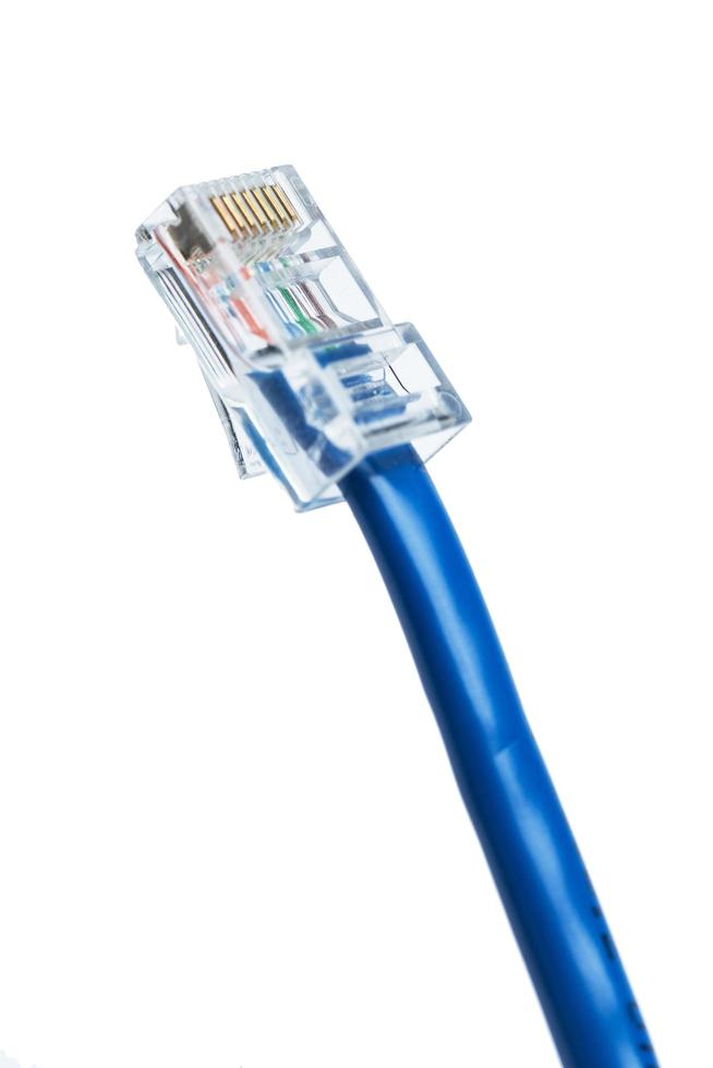 Nahaufnahme von Ethernet-Kabel foto