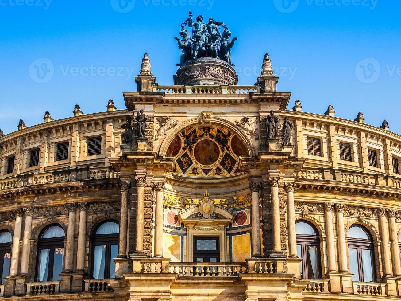 hdr semperoper in dresden foto