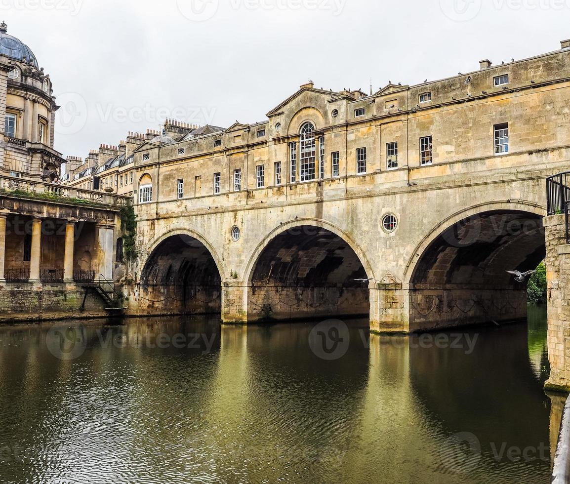 HDR Pulteney Bridge im Bad foto