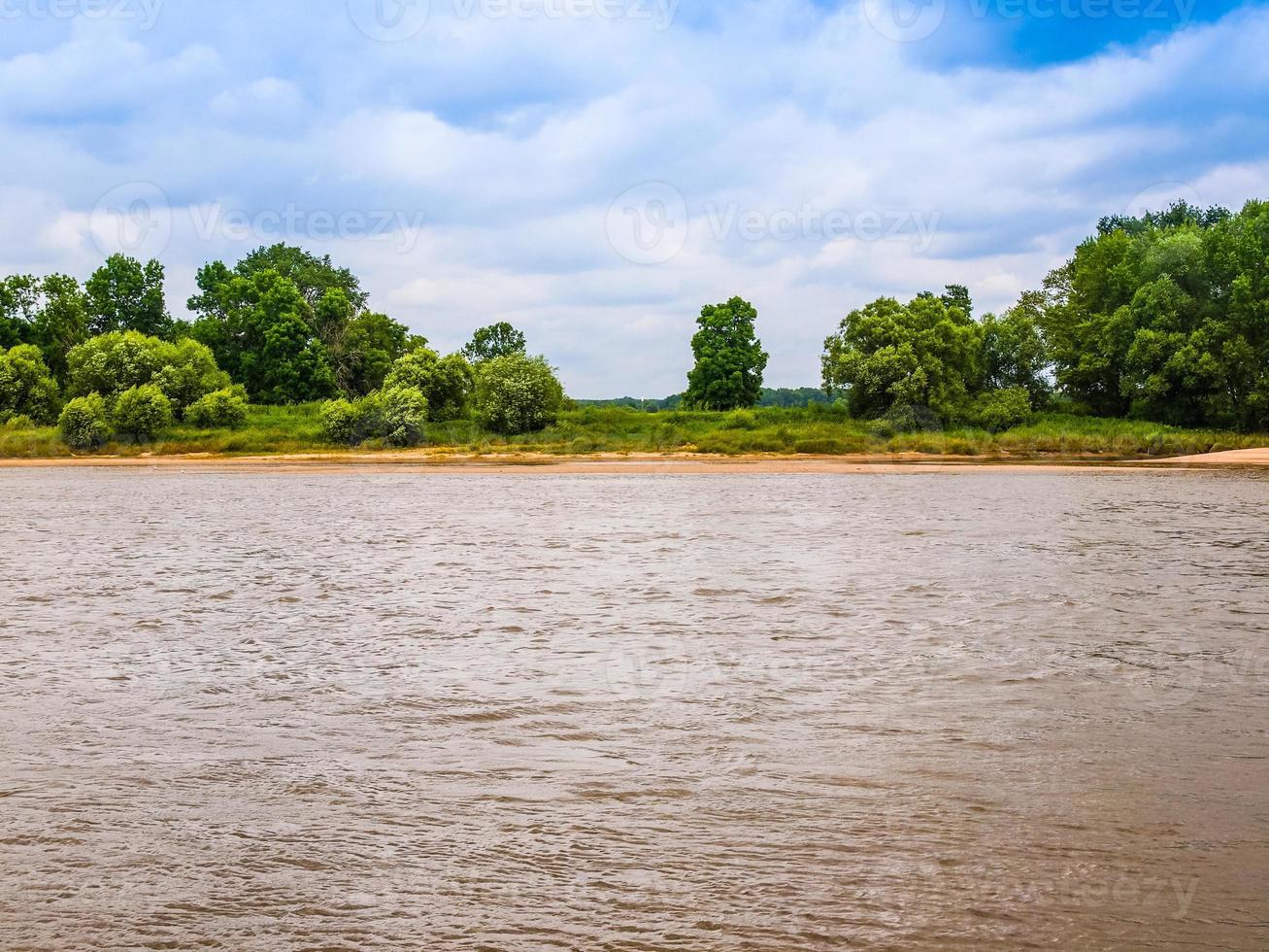 hdr elbe in dessau, deutschland foto