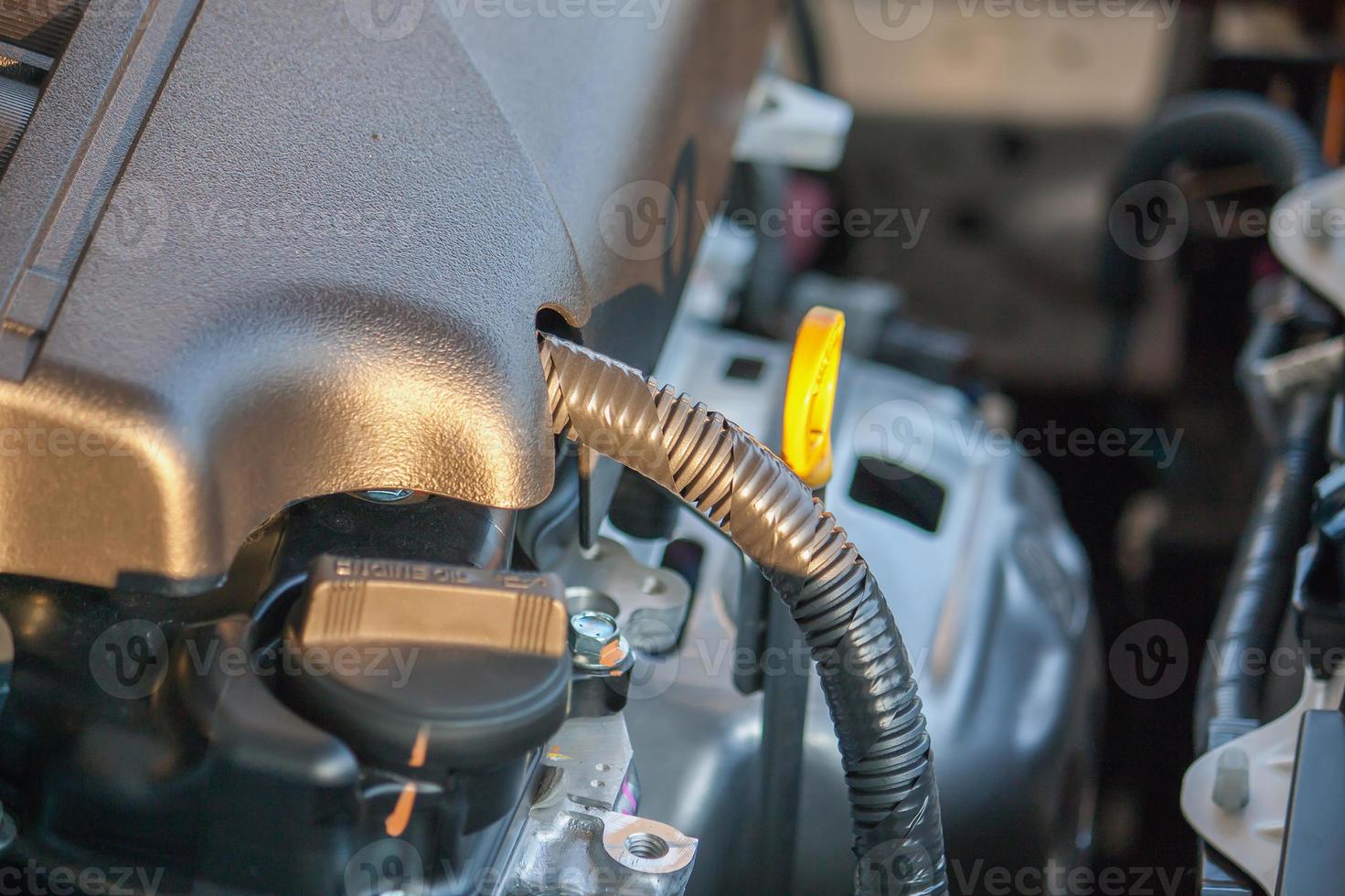 Nahaufnahme Detail des neuen Automotors foto