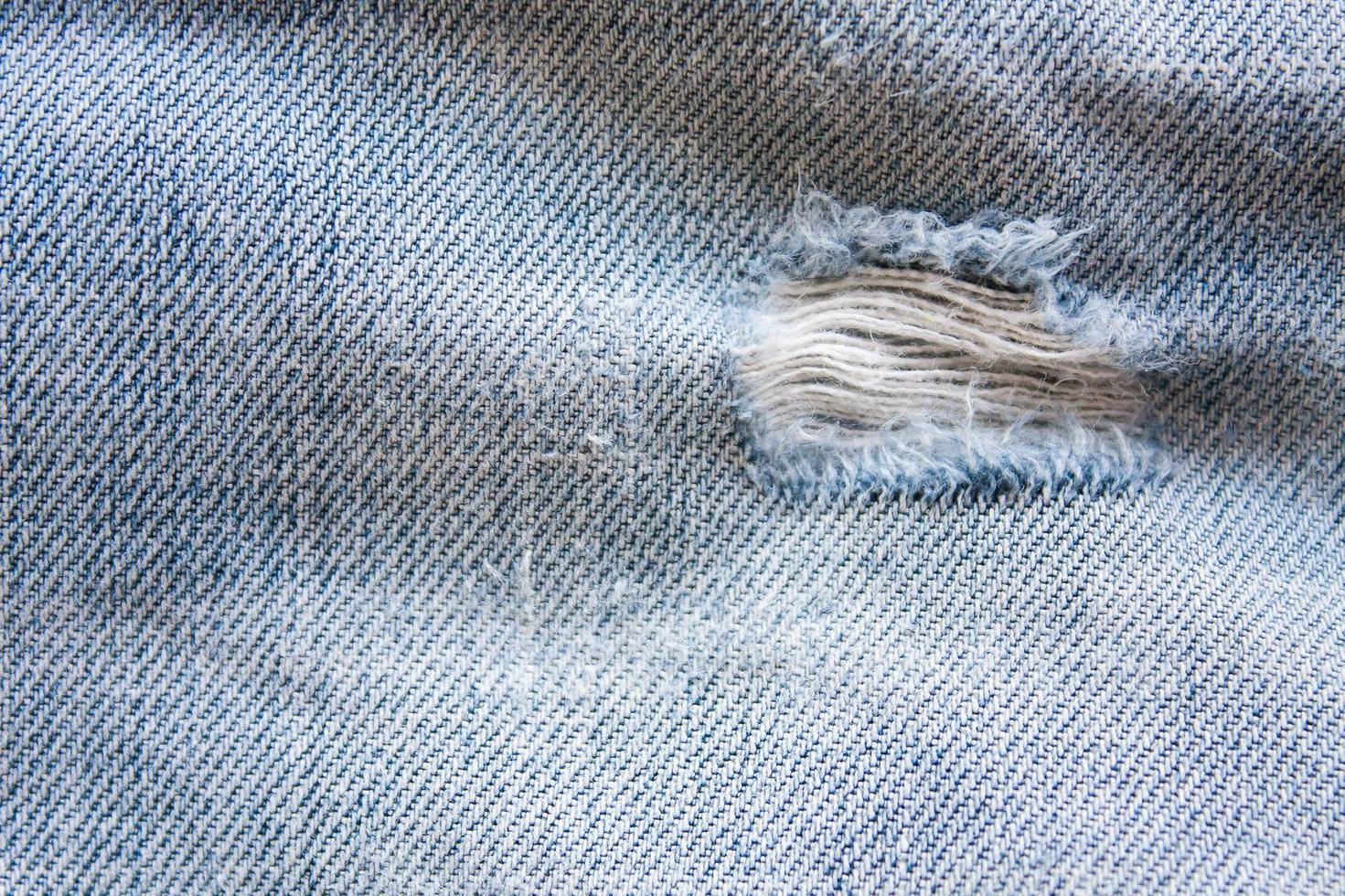 Jeans zerrissene Denim-Textur foto