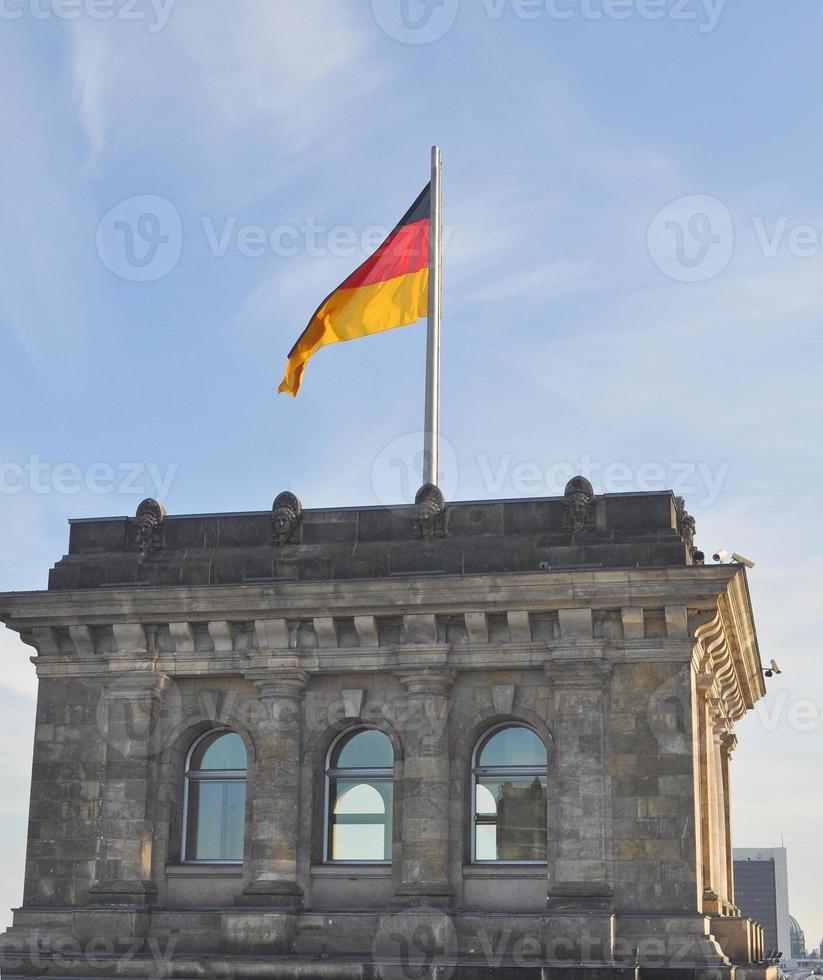 die nationale deutsche flagge von deutschland de foto