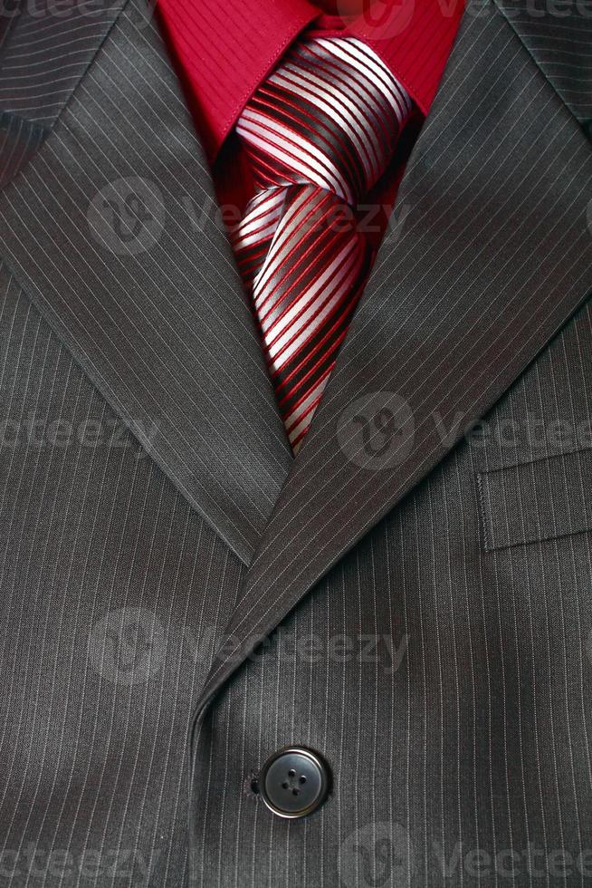 Fragment Mann Anzug Hemd und Krawatte foto
