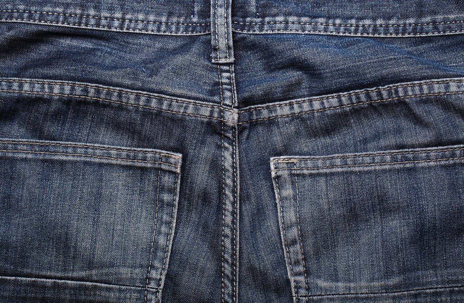 Nahaufnahme der Denim-Textur foto