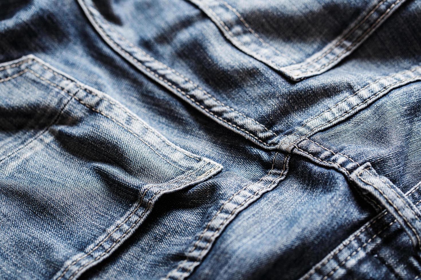 Nahaufnahme der Denim-Textur foto