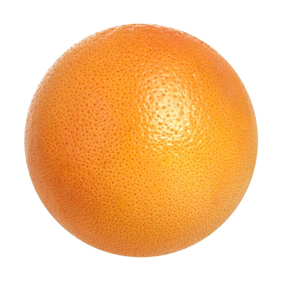 ganze Grapefruit isoliert auf weißem Hintergrund foto