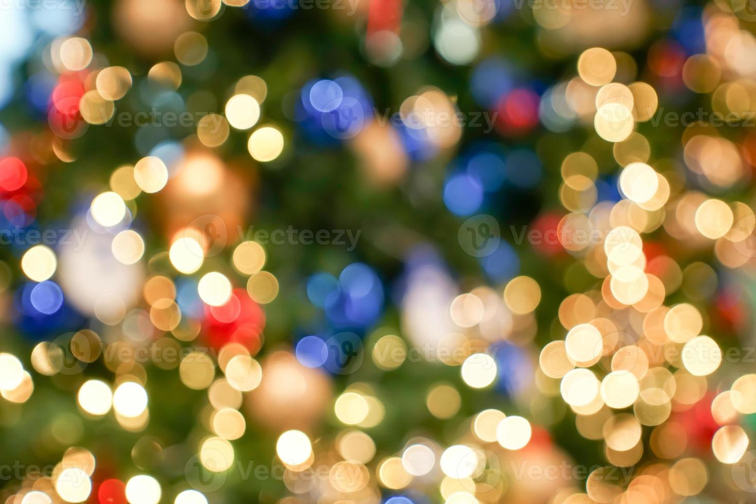bunter schöner unscharfer kreis bokeh, unscharfer hintergrund im weihnachtskonzept und -thema. foto