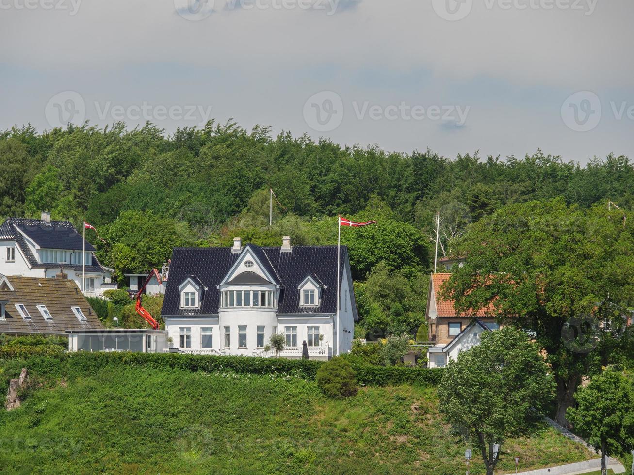 die stadt flensburg an der ostsee foto