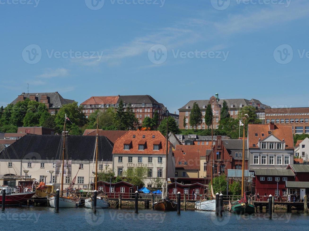 die stadt flensburg an der ostsee foto